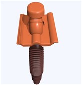 KMB BETA Taška plastová odvětrávací Beta o 125 mm cihlová